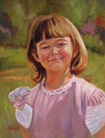 Portrait of a 6 Year Old - Oil