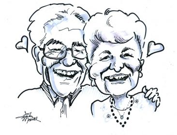 Anniversary Couple - Caricature