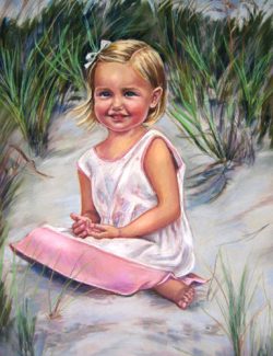 Portrait of Gracie - Pastel