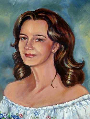 Portrait of a Young Woman - Oil