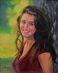 Portrait of Renata - Oil